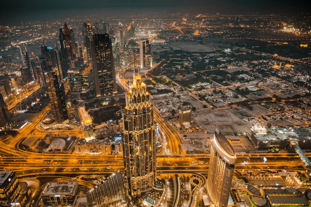 Dubai night view