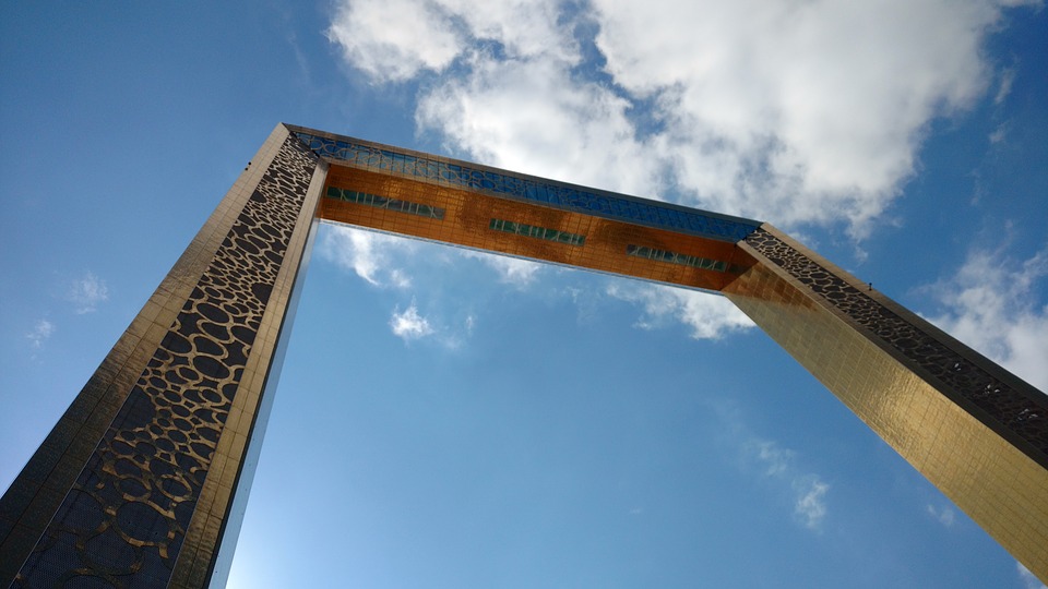 Below the Dubai Frame