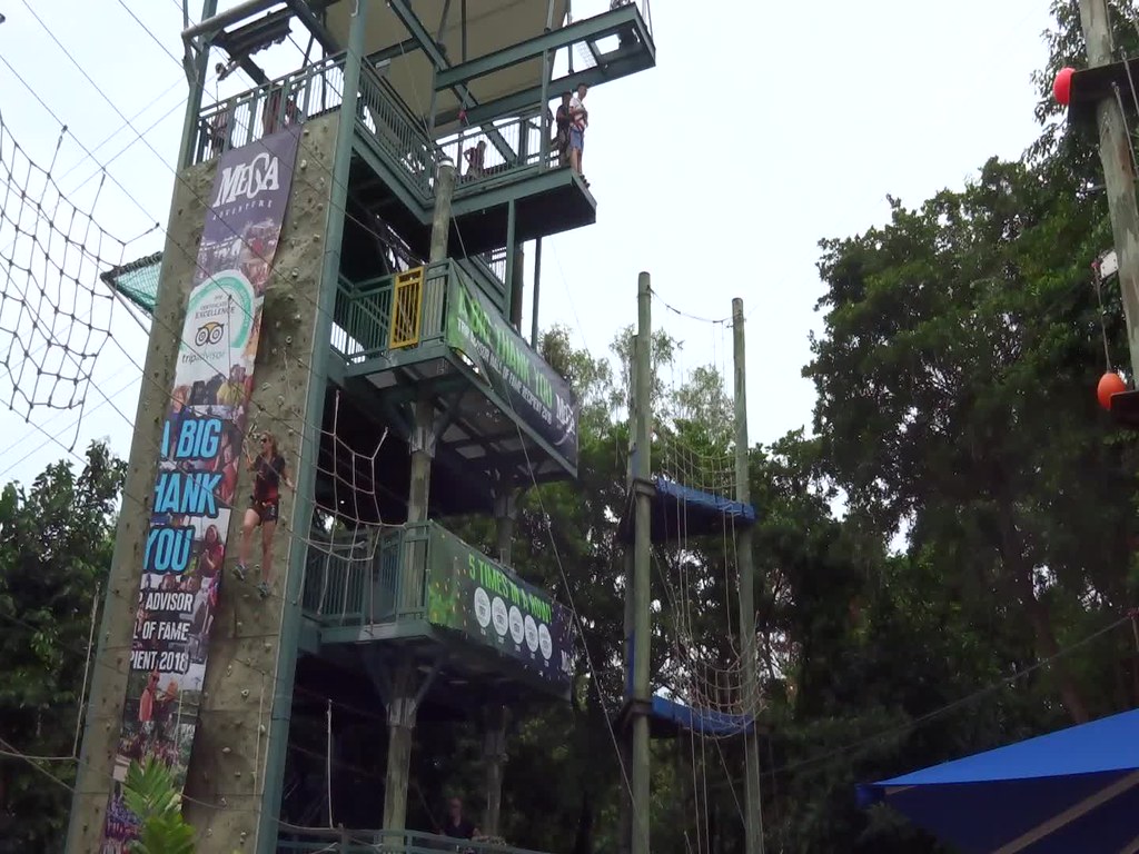 Mega fall at the Mega Adventure Park