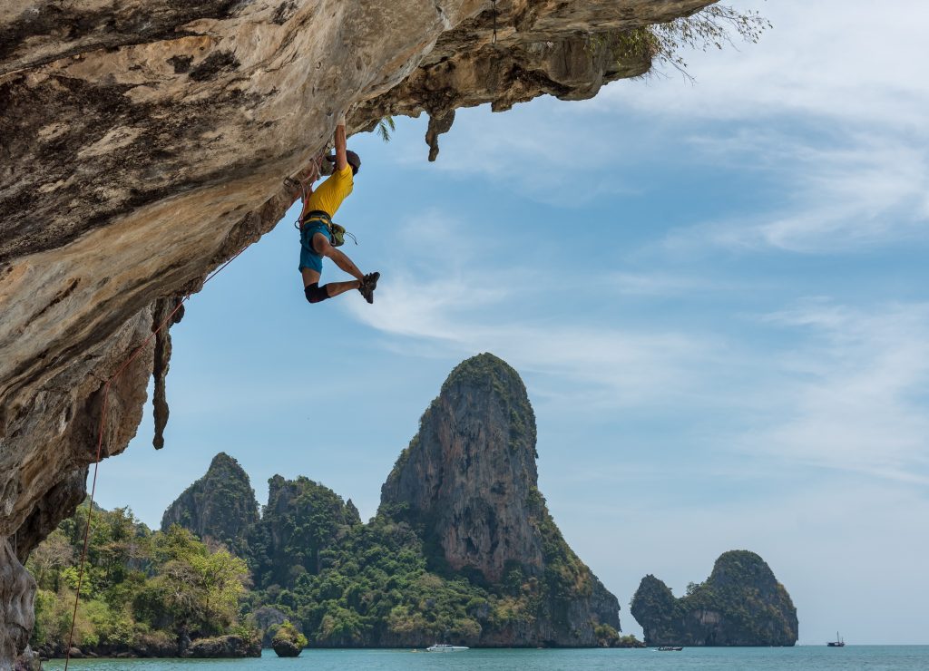 rock climbing at Railay beach