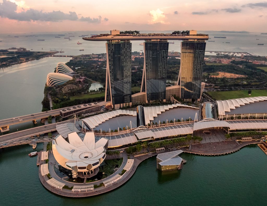 View of Marina Bay Sands in Singapore