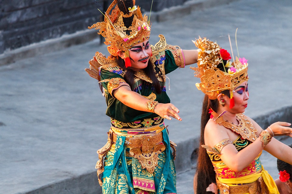 An artist in Kecak Dance
