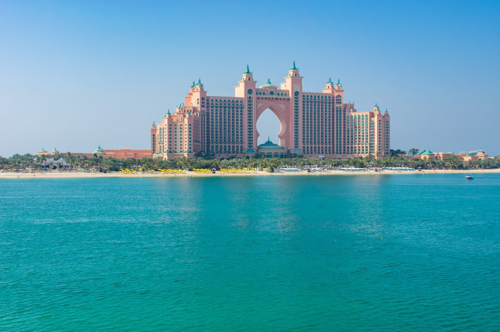 View of Atlantis The Palm from the pointe - Dubai - United Arab Emirates