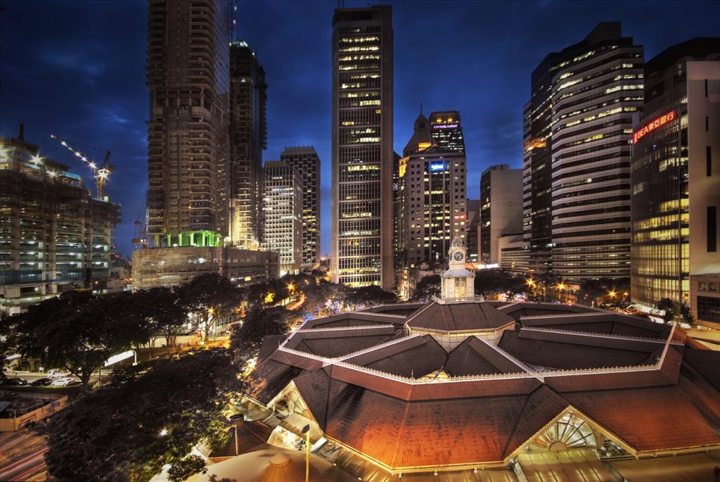 Roof view of Lau Pa Sat