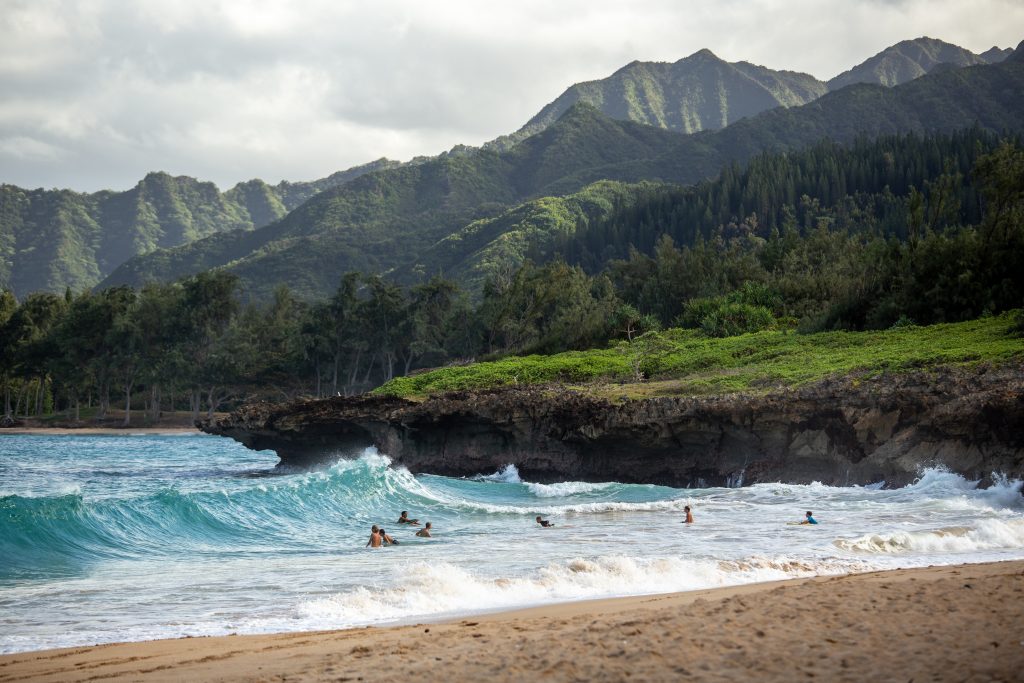 Northern beaches in Hawaii