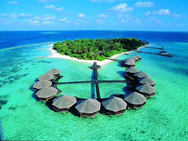 Aerial view of Baros island