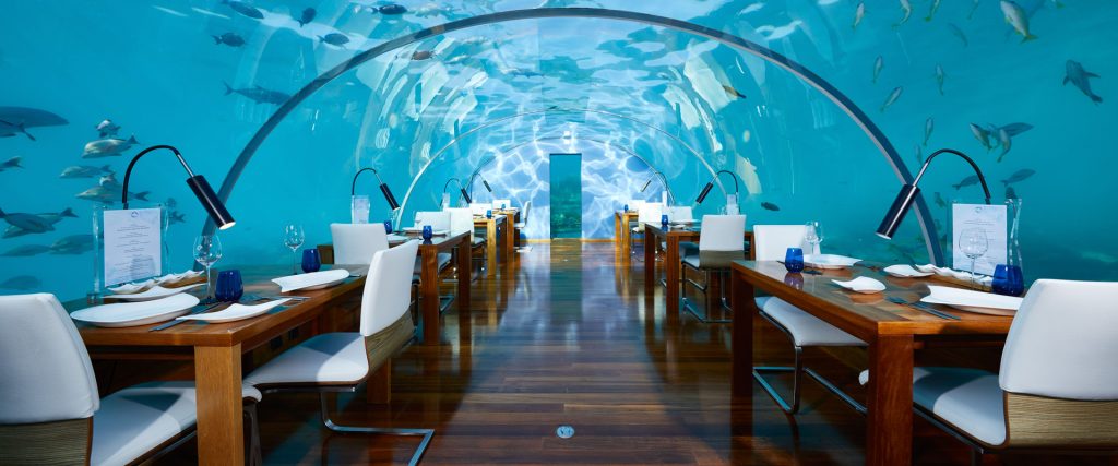 Underwater Restaurant in Maldives