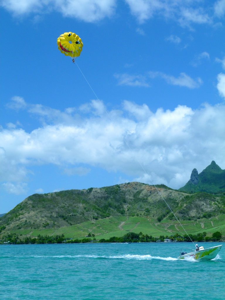 Parasailing in Mauritius