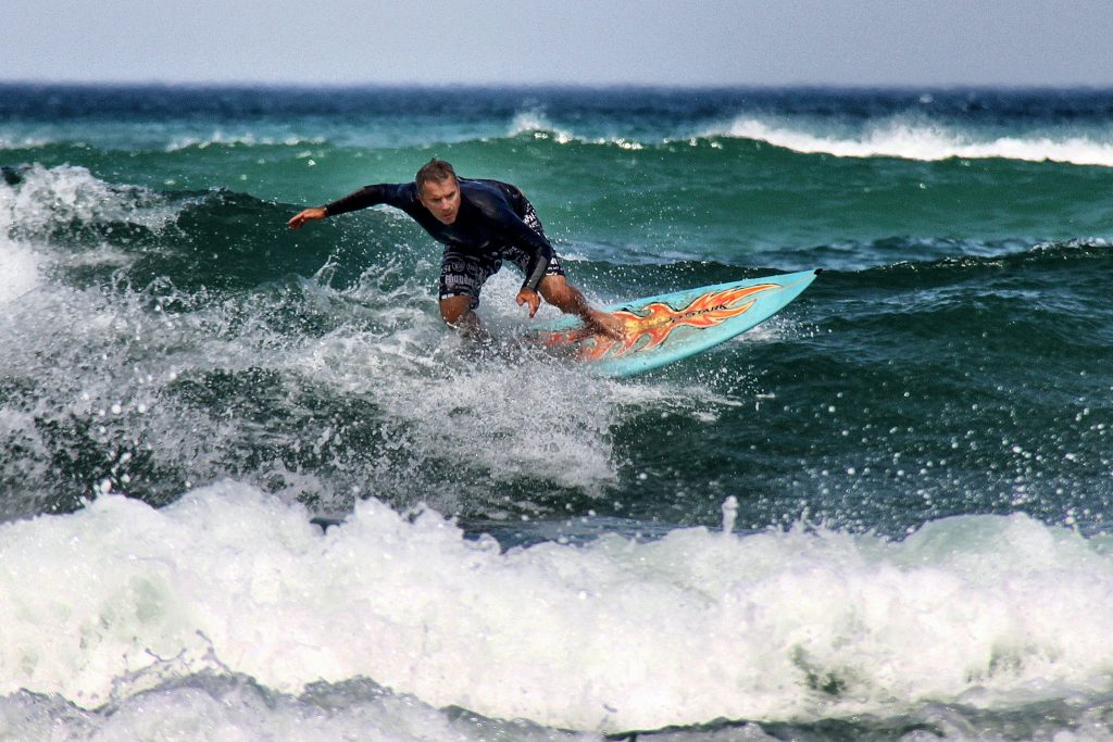 Surfing in Maldives