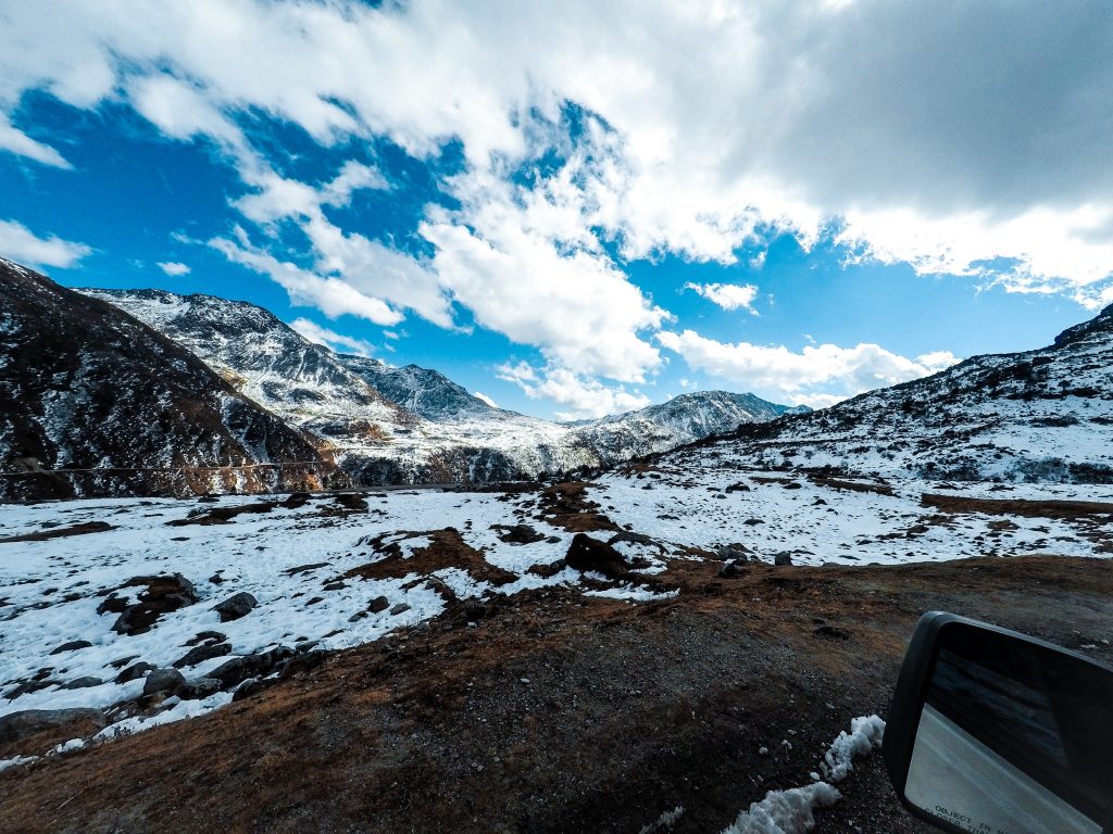 A picturesque view of the mountains in Sikkim