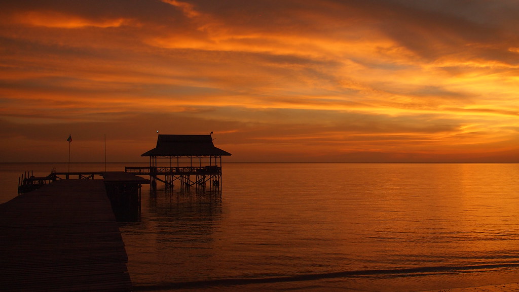 beautiful sunset view