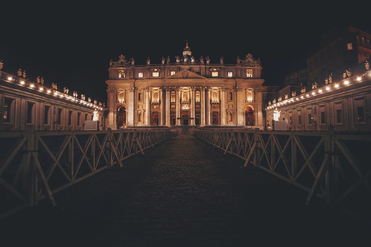 Vatican City in the night