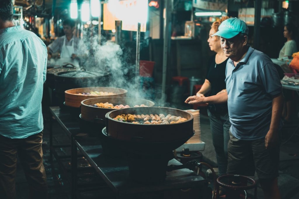food stall at china town