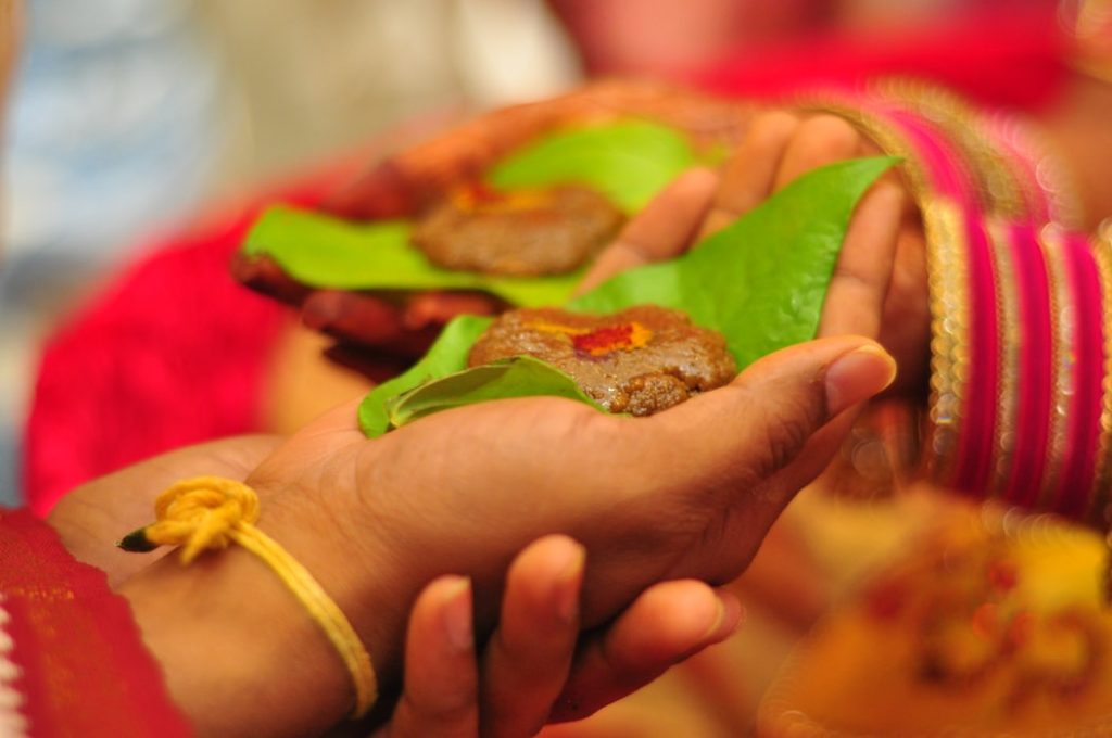 A Hindu marriage in progress.