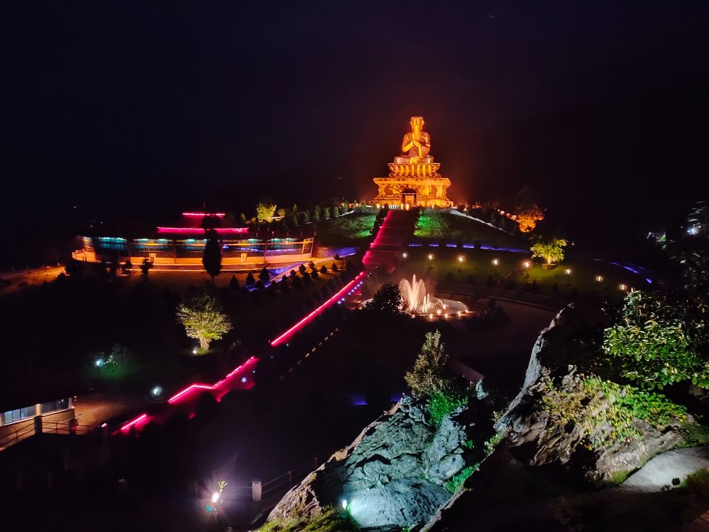 A night view of Sikkim