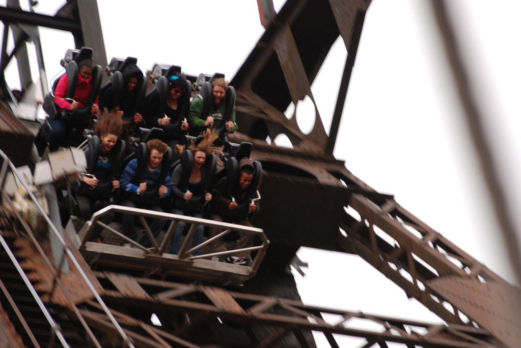 roller coaster at gold reef city theme park