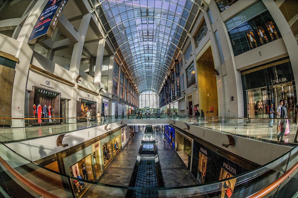 the shoppes mall in the marina bay sands