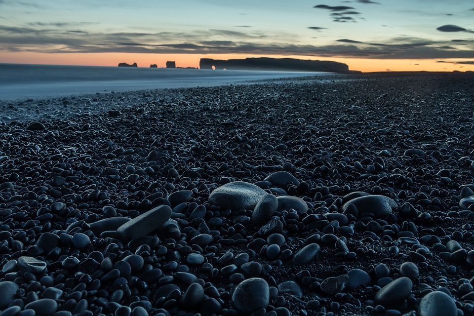Black Sand Beach in Greece