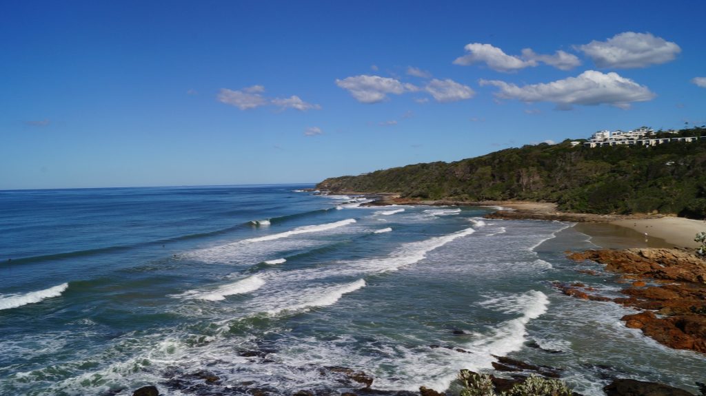 Beaches in the sunshine coast