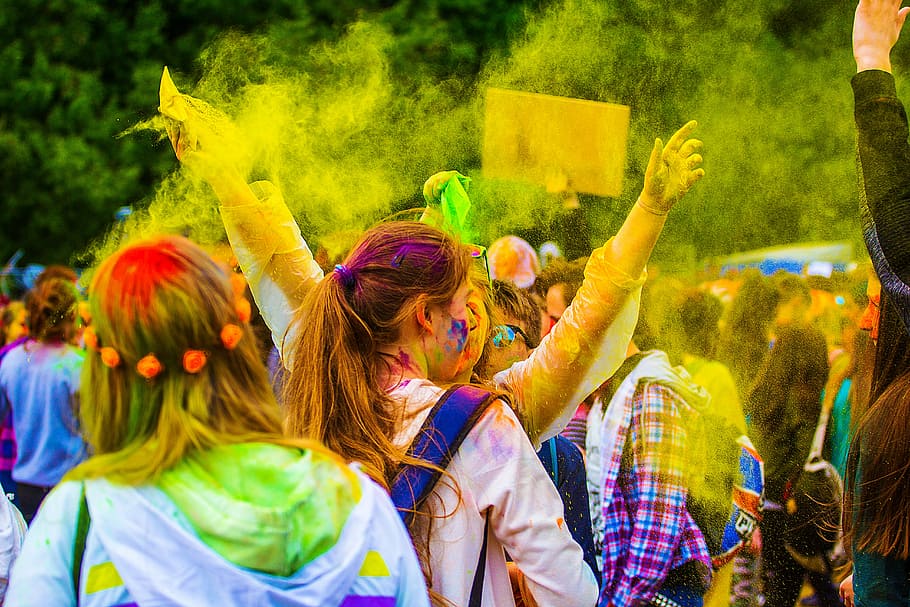 Holi in mauritius