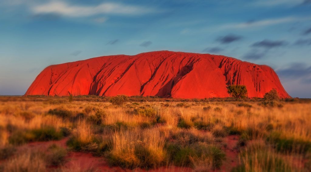 The Uluru (red centre) of Australia. (West MacDonnell Ranges)