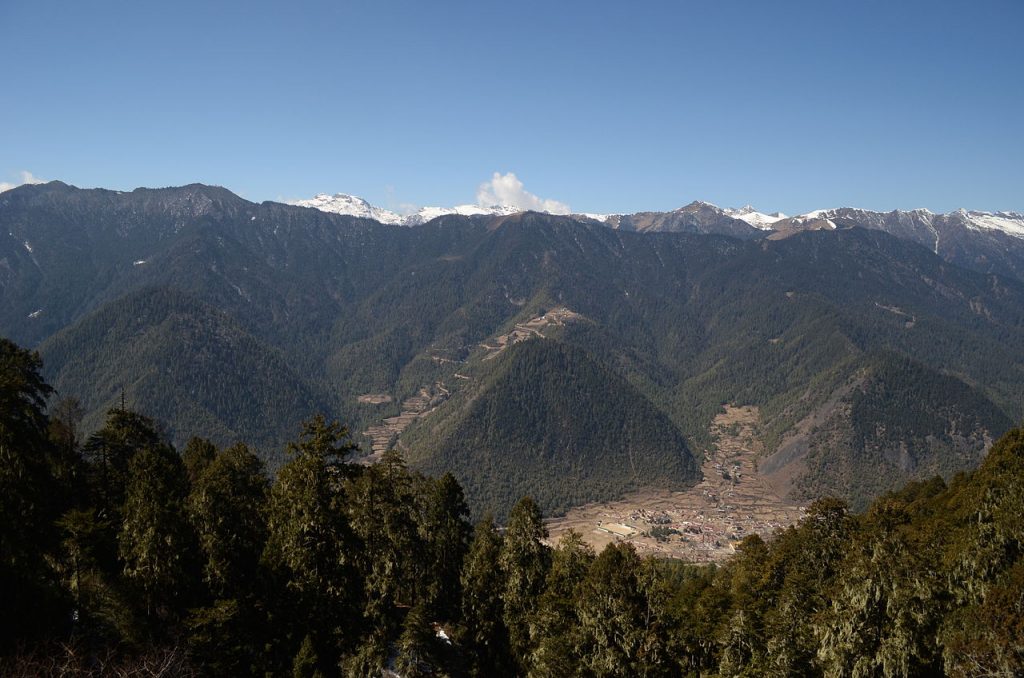 Miri Punsum Hills in Haa, Bhutan