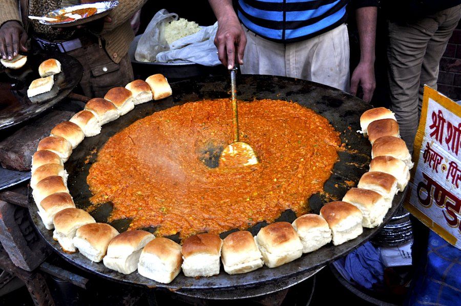 Pav Bhaji, one of the best street food in Udaipur