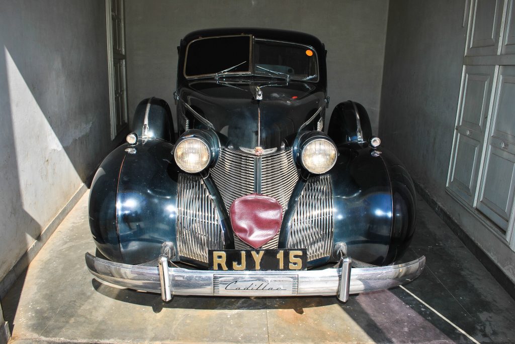 Cadillac vintage cars in the museum.