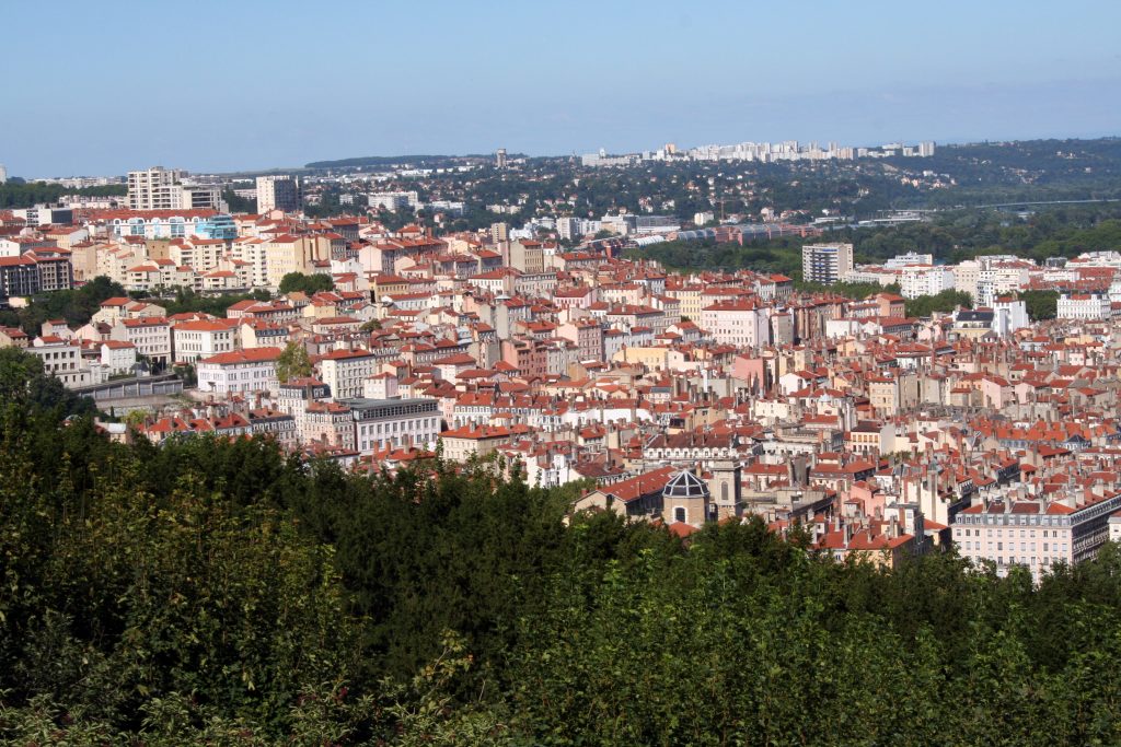 An amazing view of the slopes of Colline de la Croix-Rousse