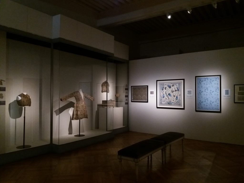 A picture of unique collection of materials in Musee des Tissus et Musee des Arts Decoratifs