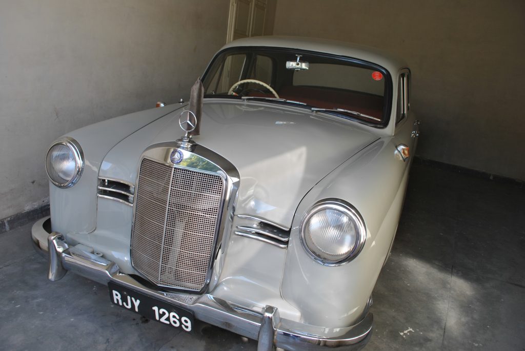 Mercedes Benz car in the museum.