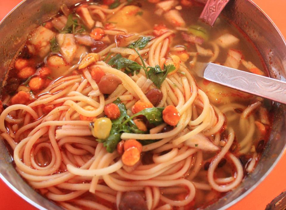 Thukpa, The noodle soup street food in Bhutan