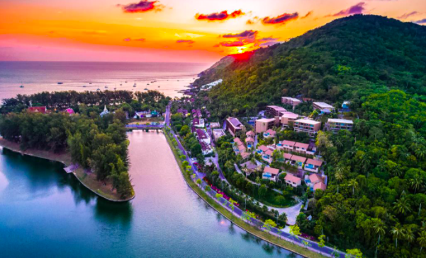 view of Phuket city,