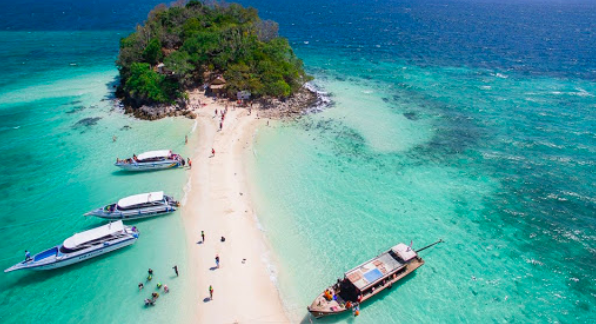 Virgin beaches of krabi,