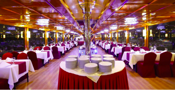 Inside Premium Dhow Cruise