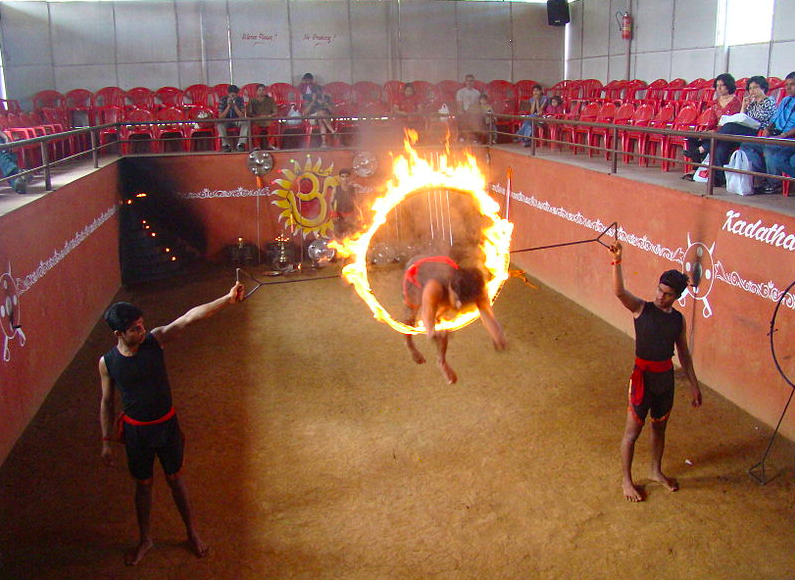 Kalari demonstration Thekkady