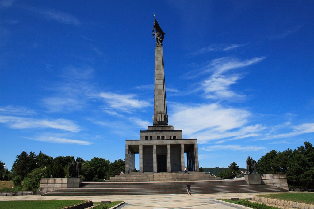A view of the Slavin War Memorial, one of the best places in Bratislava