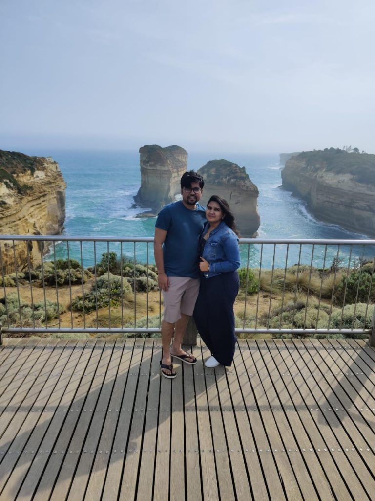 Visit to Great Ocean Road on our Honeymoon to Australia