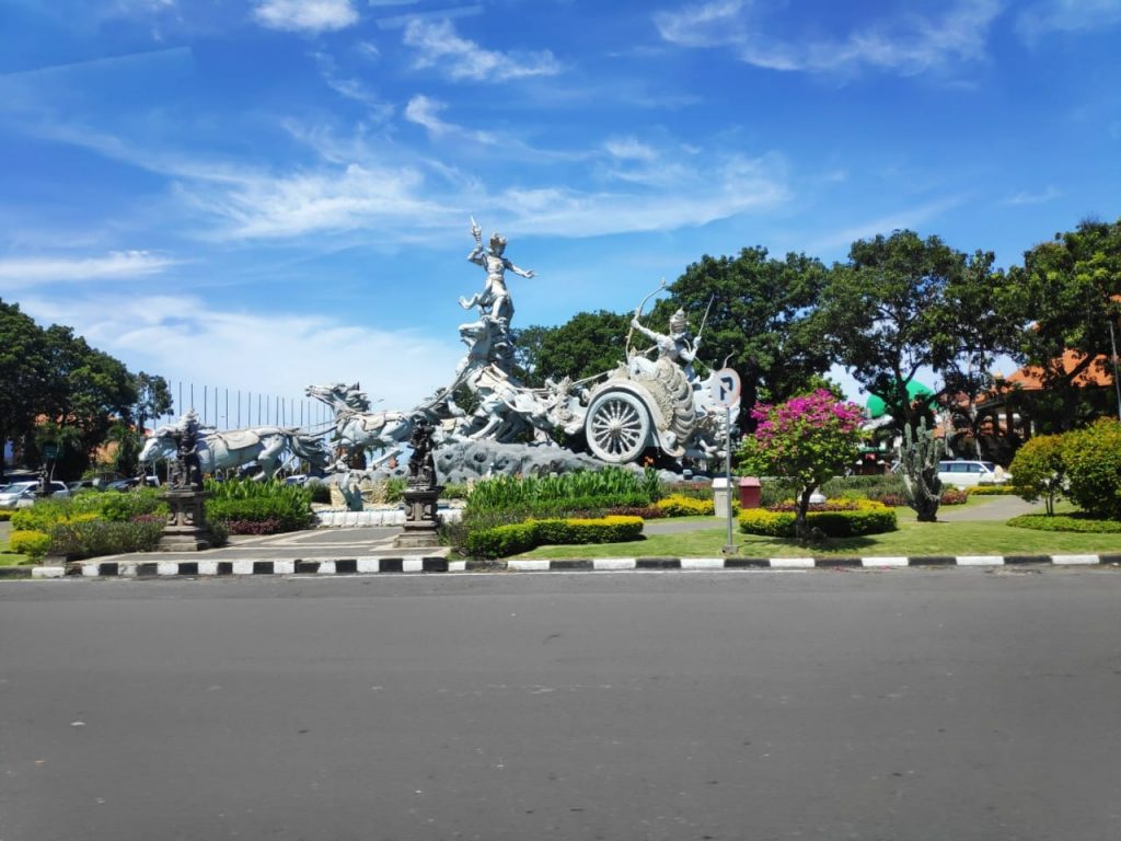 An amazing picture of clear blue sky of Bali