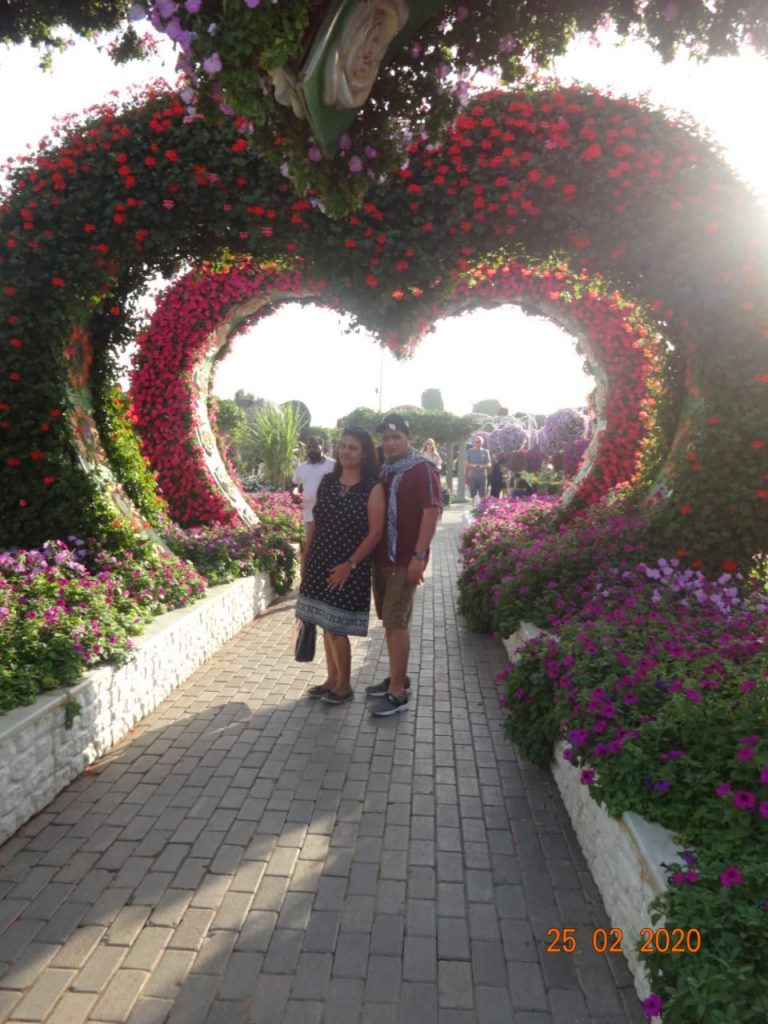 A picture that was taken on a family trip to Dubai