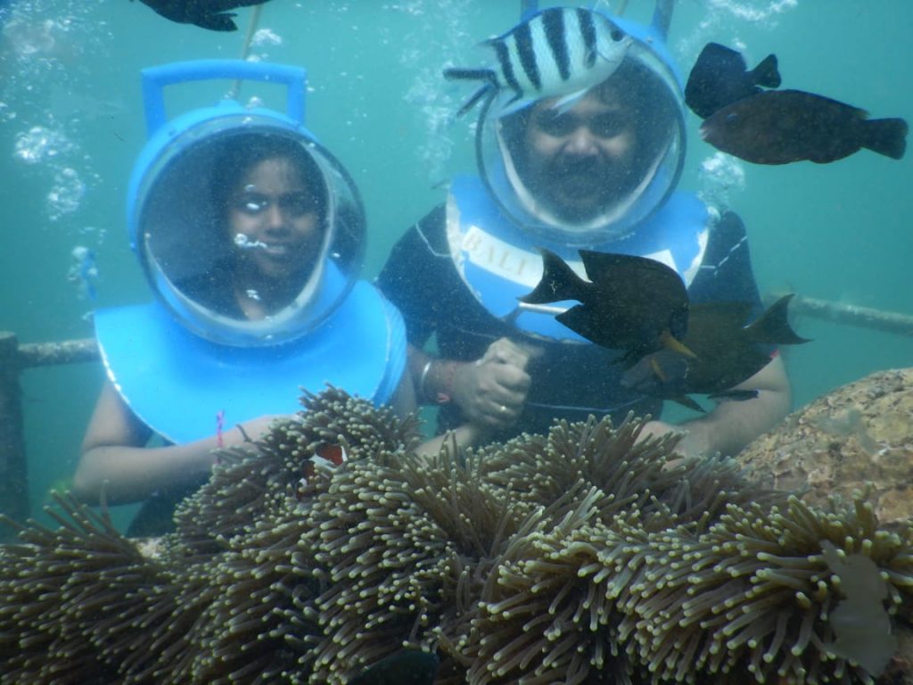 During the snorkelling experience