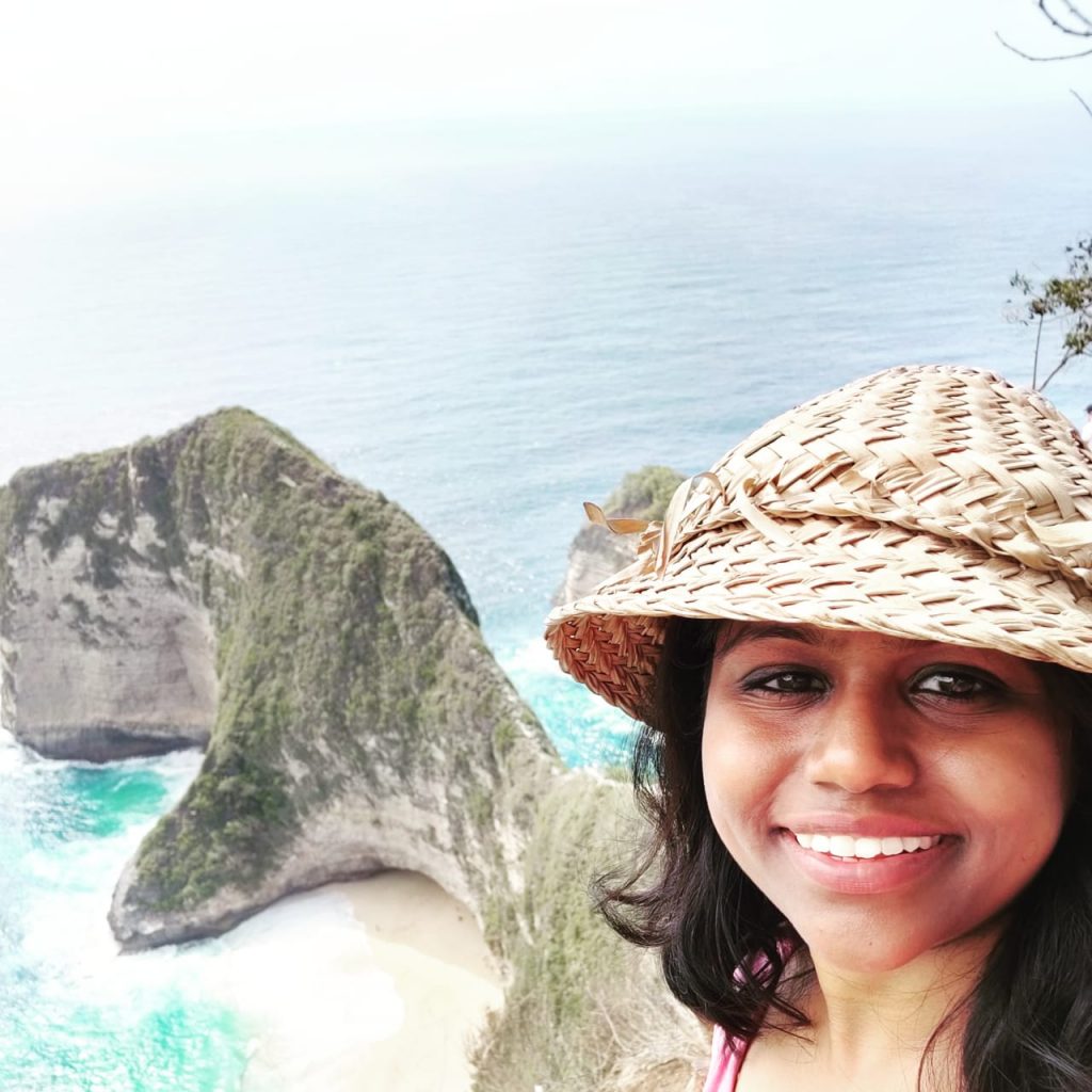Admiring the beauty of Nusa penida