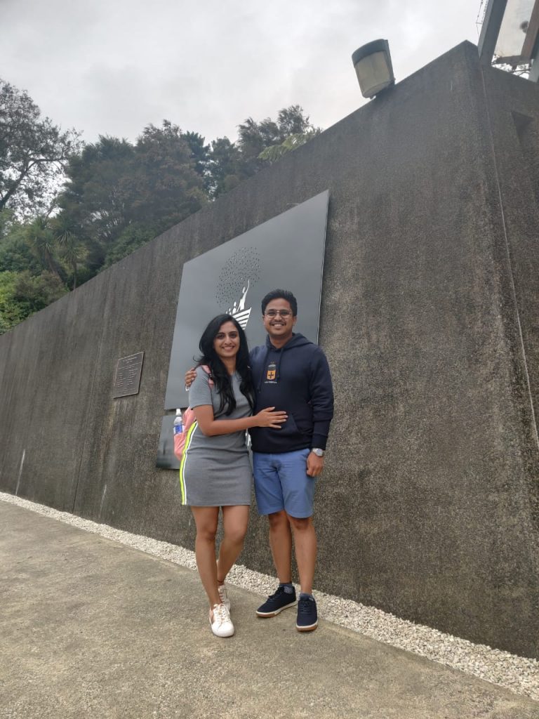 The start of our honeymoon trip to Newzealand