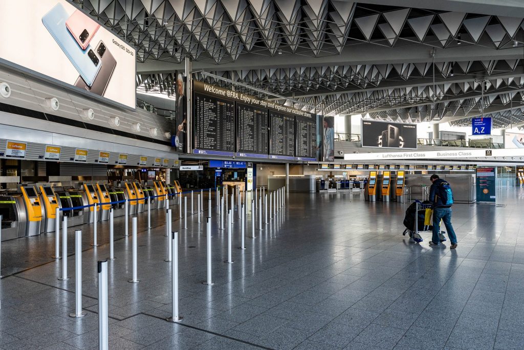 A picture that was taken at an airport