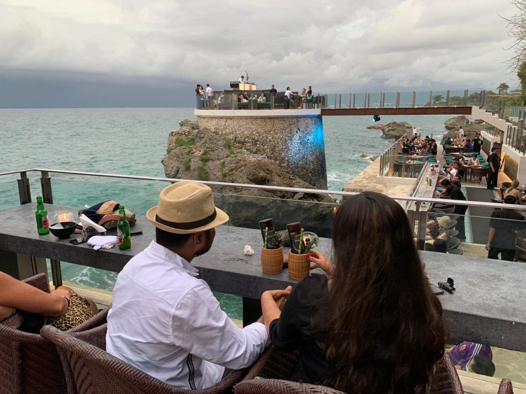 A beautiful couple on their honeymoon vacation to Bali