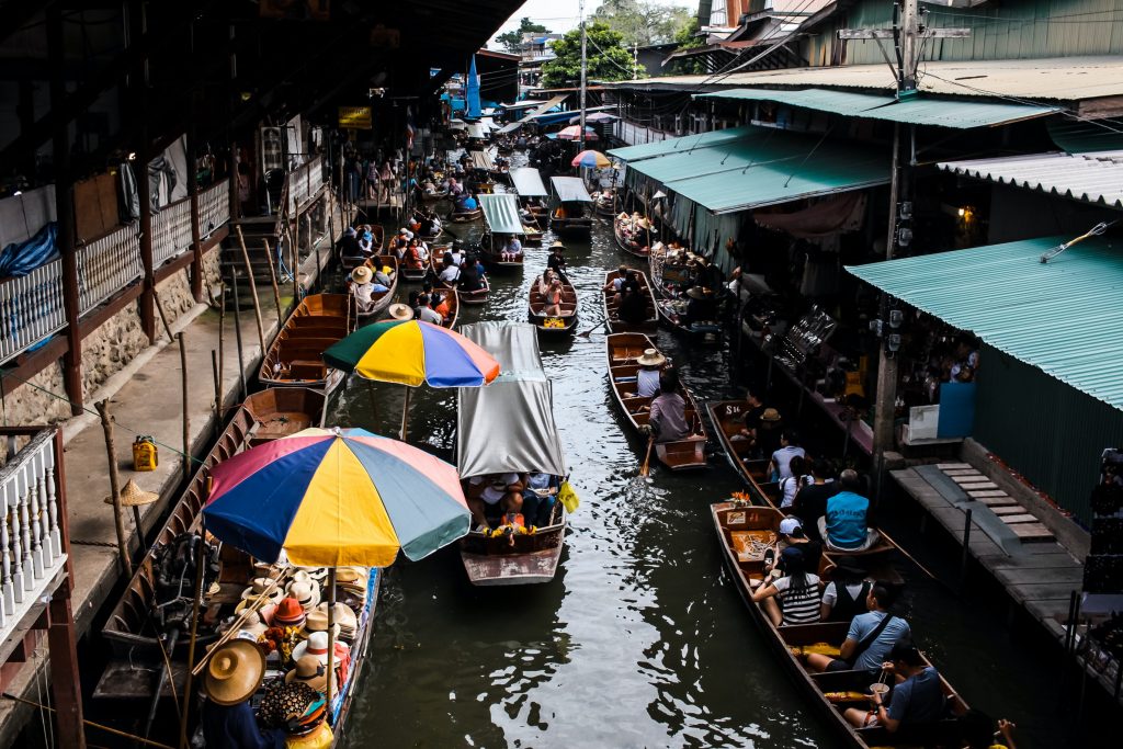 Floating market in Bangkok