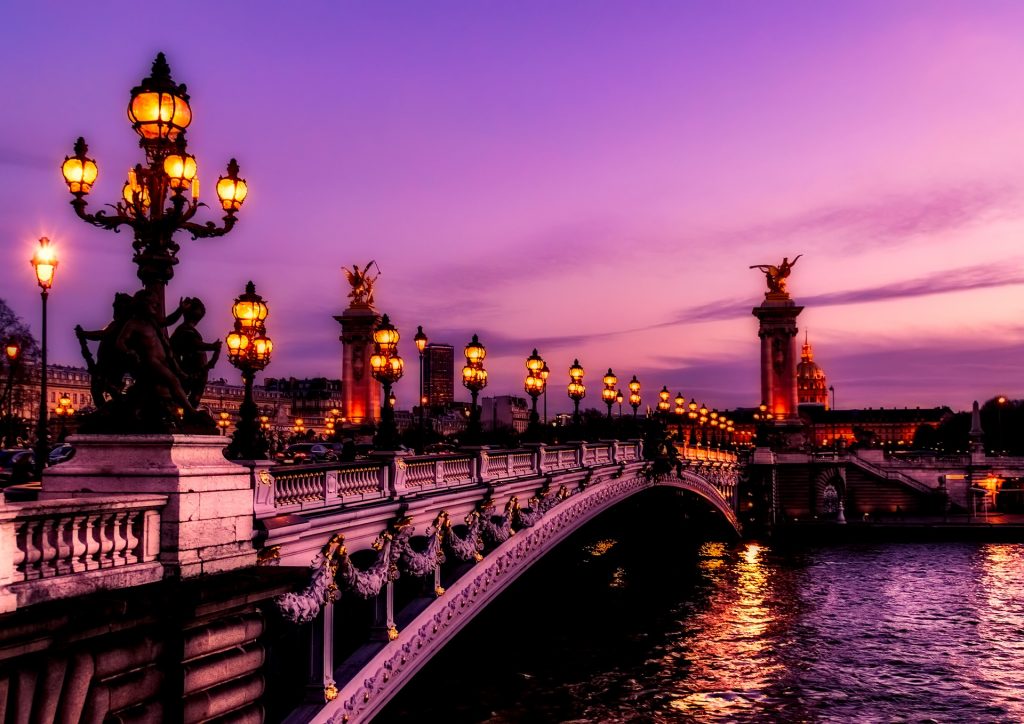 The Paris Bridge in France.