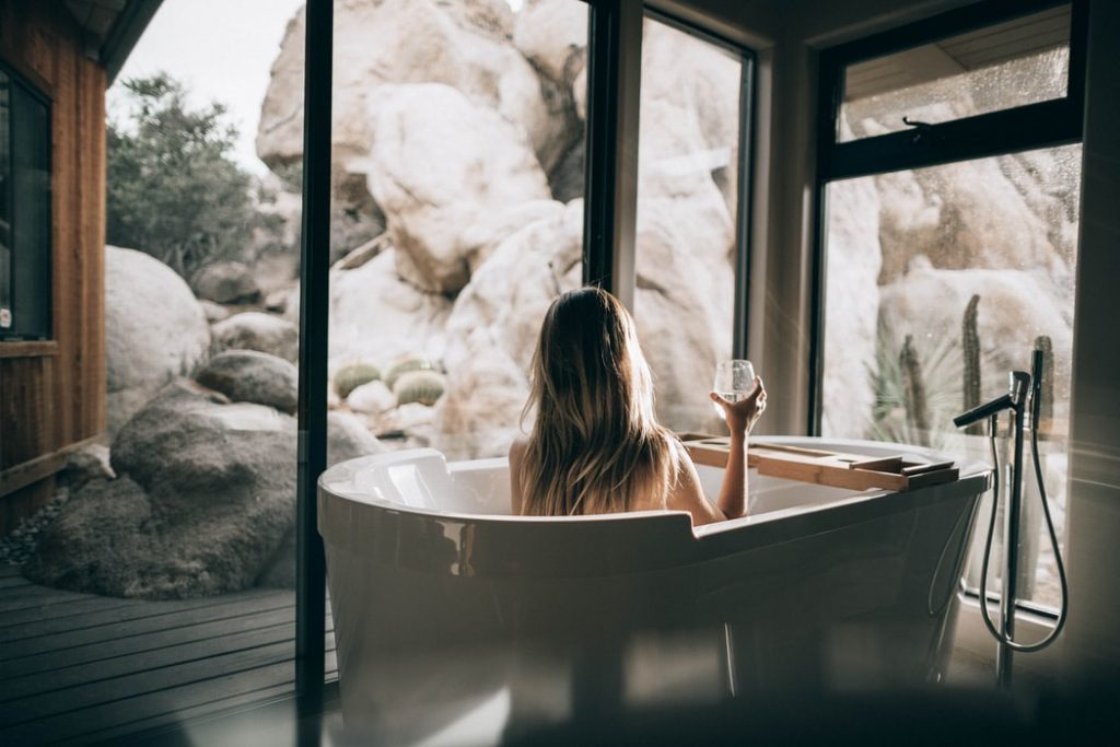 A relaxing bath