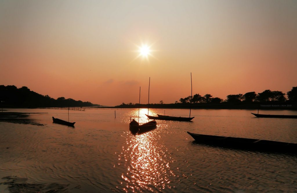 Beautiful Sunset in Assam