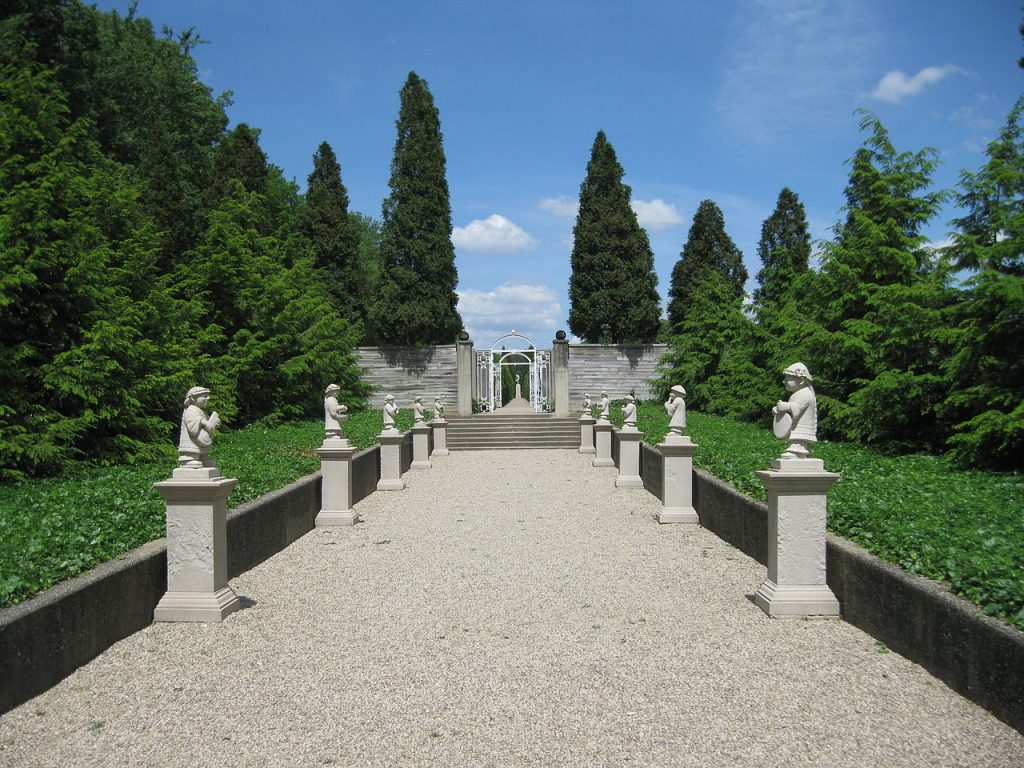 Musicians garden in Allerton Castle
